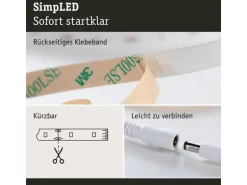 Paulmann LED-Stripe SimpLED 6500 K, 5 m Rolle