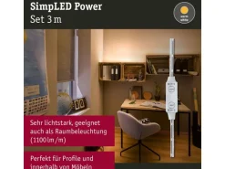 Paulmann LED-Stripe SimpLED Power 3000 K, 3 m Set