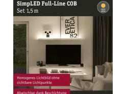 Paulmann LED-Stripe SimpLED Strip Set COB, 3000 K, 1.5 m, Weiss