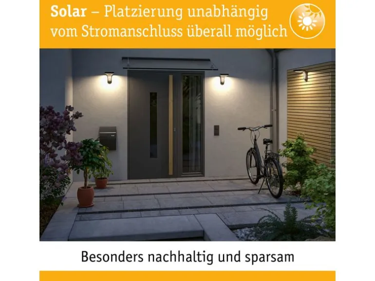 Paulmann LED Stripe Solar 3 m Dämmerungssensor und Akku