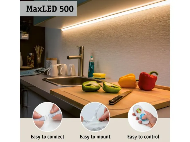 Paulmann MaxLED 500 LED Strip Full-Line COB Edge 90°
