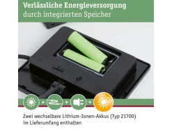 Paulmann Plug & Shine Solarpanel IP44 24 V max. 21W Anthrazit