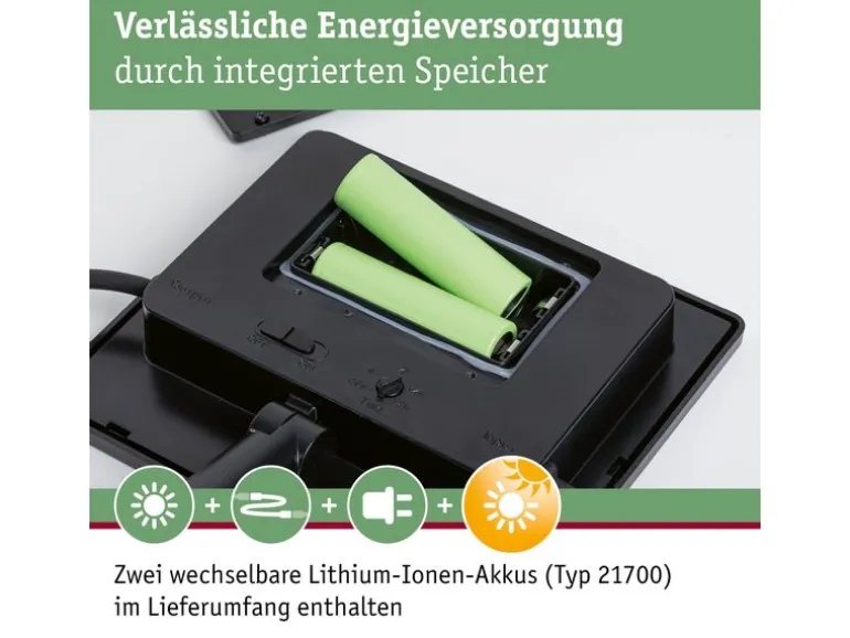Paulmann Plug & Shine Solarpanel IP44 24 V max. 21W Anthrazit