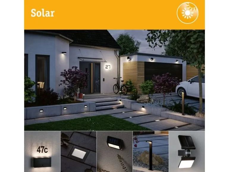 Paulmann Plug & Shine Solarpanel IP44 24 V max. 21W Anthrazit