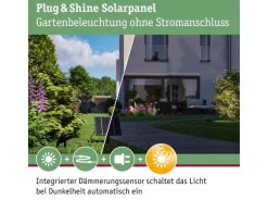 Paulmann Plug & Shine Solarpanel IP44 24 V max. 21W Anthrazit