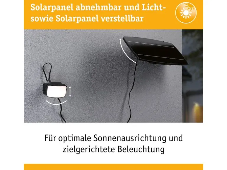 Paulmann Solar Fluter Flotas inkl. Bewegungsmelder IP65 3000K 700 lm