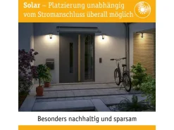 Paulmann Solar LED Aussenwandleuchte Ronas, Dunkelgrau