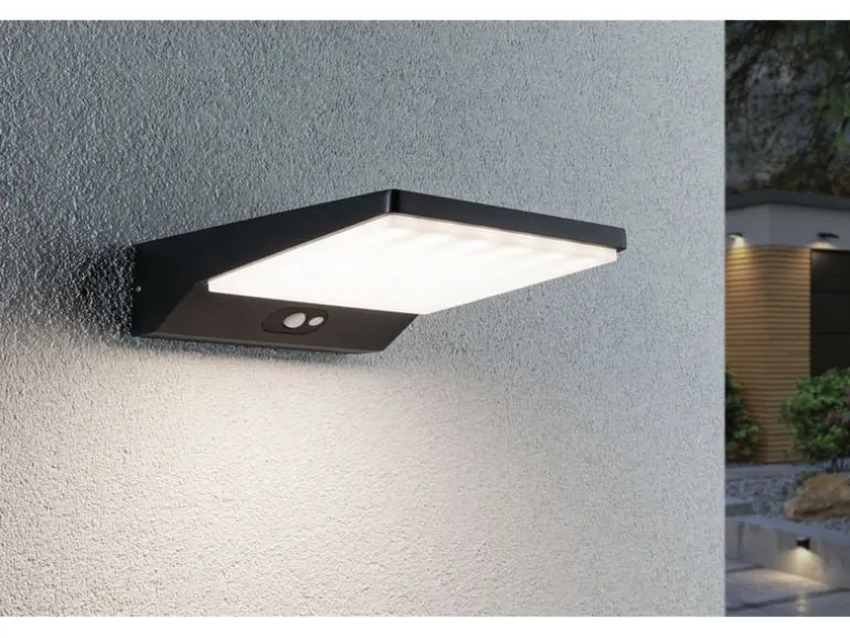 Paulmann Solar LED Aussenwandleuchte Ronas, Dunkelgrau