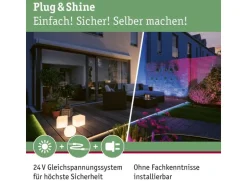 Paulmann Stehleuchte Plug & Shine Basket, RGBW, 3.2W, Schwarz