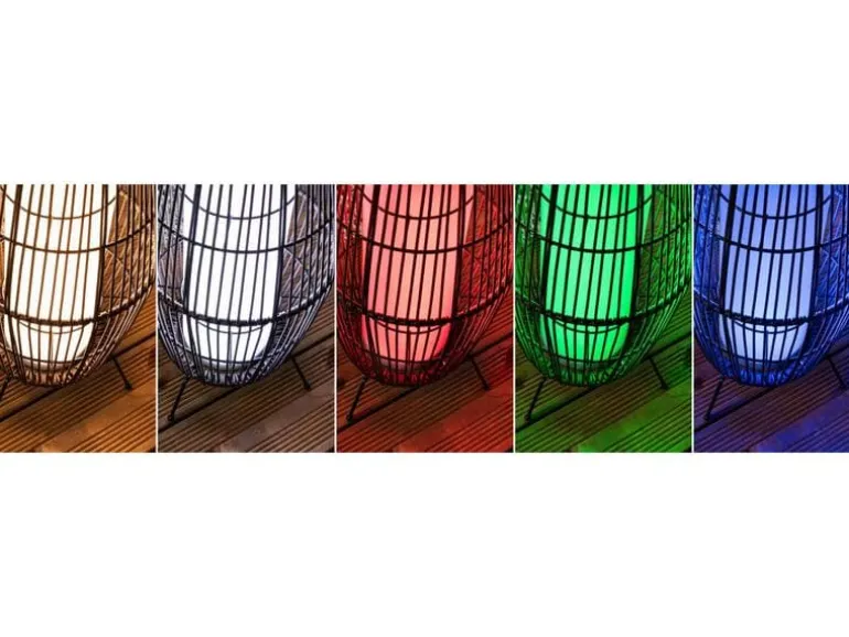 Paulmann Stehleuchte Plug & Shine Basket, RGBW, 3.2W, Schwarz