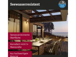 Paulmann Wegeleuchte LED Kulma Dämmerungsgesteuerter Bewegungsmelder