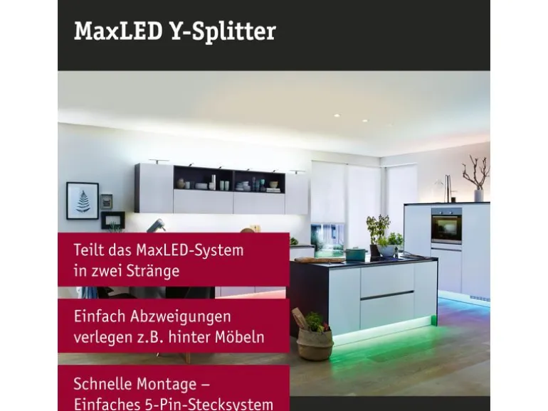 Paulmann Y-Verbinder MaxLED, Weiss