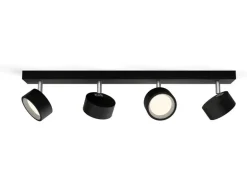 Philips Aufbauspot Bracia 4 x 5.5W 2700K Schwarz