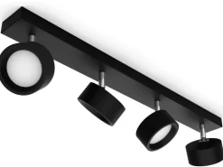 Philips Aufbauspot Bracia 4 x 5.5W 2700K Schwarz