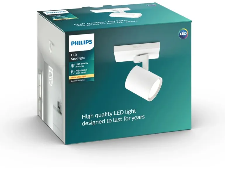 Philips Aufbauspot myLiving Runner 53090/31/P0 Weiss