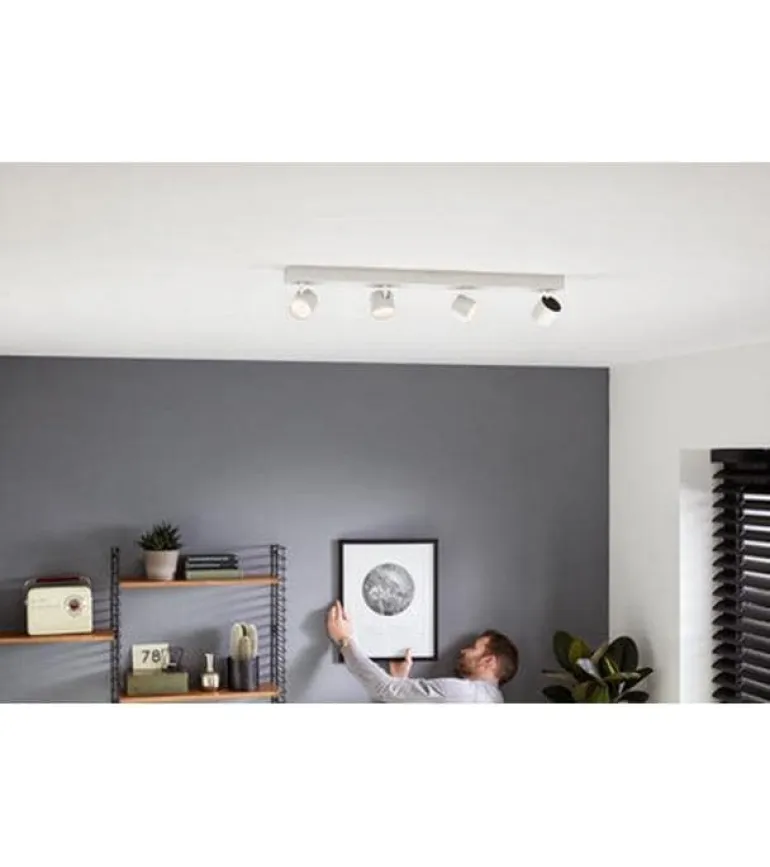 Philips Aufbauspot Star, 4 x 4.5W, 2700K, Weiss
