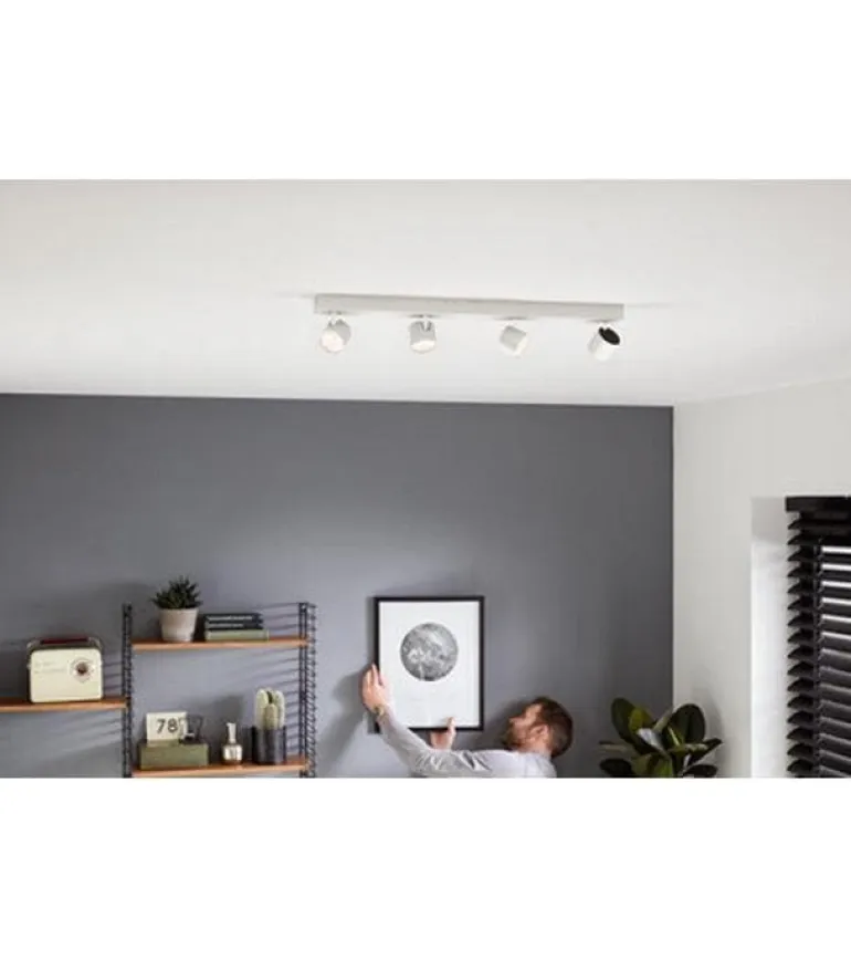 Philips Aufbauspot Star, 4 x 4.5W, 2700K, Weiss