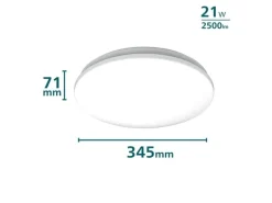 Philips Deckenleuchte Acuna mit Sensor 2700K, 1350 Lumen, Weiss