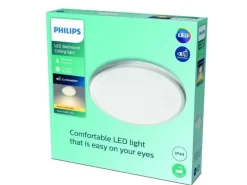 Philips Deckenleuchte Spray, 12W, 2700K, IP44, Weiss