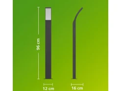 Philips Gartenlicht Splay, 4.3W, 2700 K, 800 lm, Anthrazit