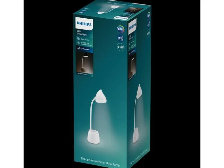 Philips Hat Tischleuchte weiss 80 lm