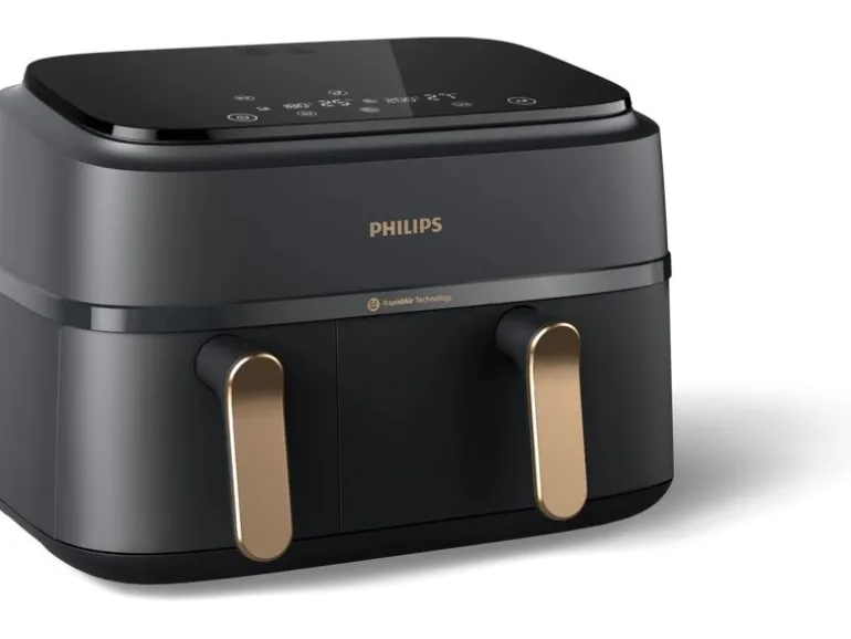 Philips Heissluft-Fritteuse 3000 Series Dual Basket Dunkelgrau