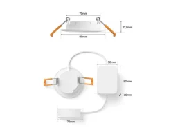 Philips Hue Deckenleuchte WCA Slim Recessed Light S Weiss