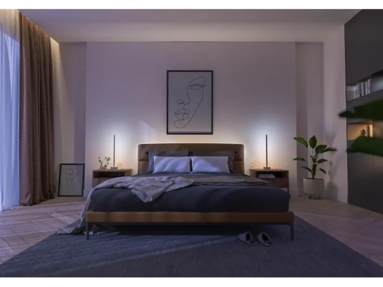 Philips Hue Gradient Signe Stehleuchte Oak