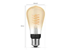 Philips Hue Leuchtmittel White E27 Einzelpack Edison Filament 580 lm