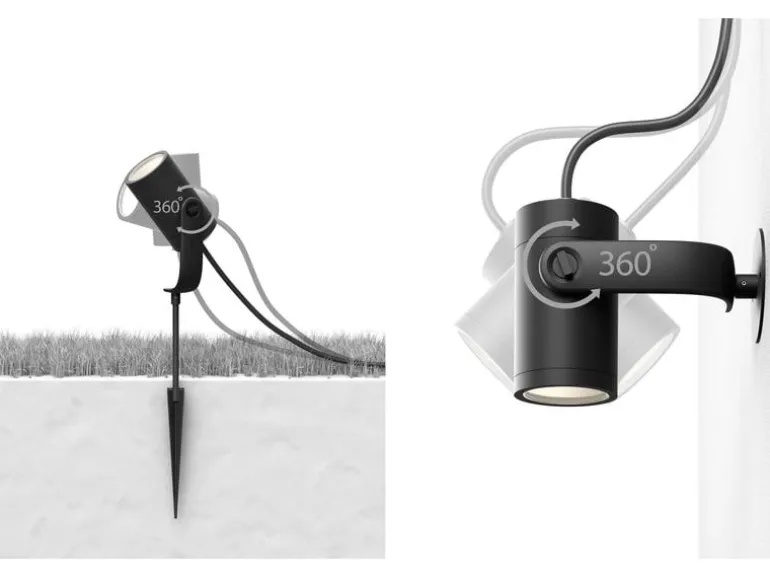 Philips Hue Outdoor Gartenspot White & Col. Amb. Lily Kit, Schwarz