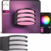 Philips Hue Wandleuchte Lucca RGBW 1100 lm Anthrazit