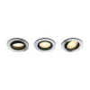 Philips Hue White Ambiance Milliskin Einbauspot 3er-Pack Rund Aluminium