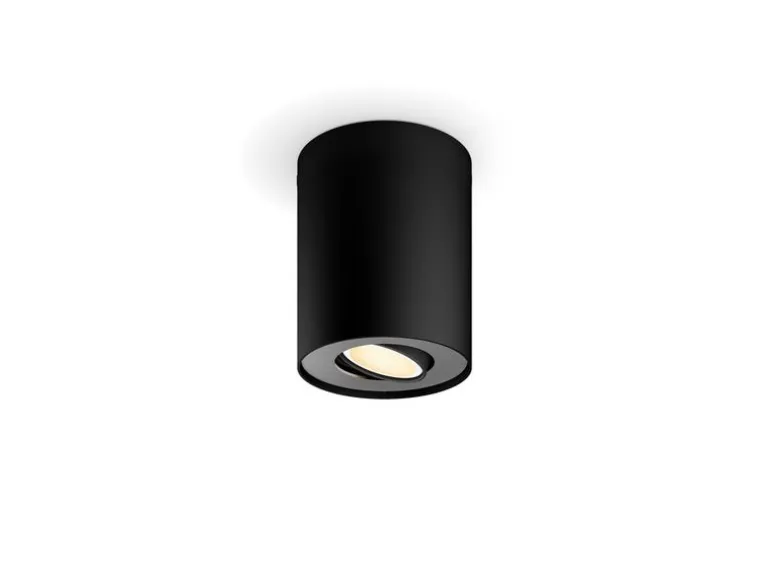 Philips Hue White Ambiance Pillar Einerspot erw. GU10, Schwarz