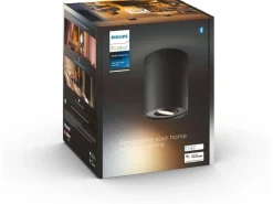 Philips Hue White Ambiance Pillar Einerspot erw. GU10, Schwarz