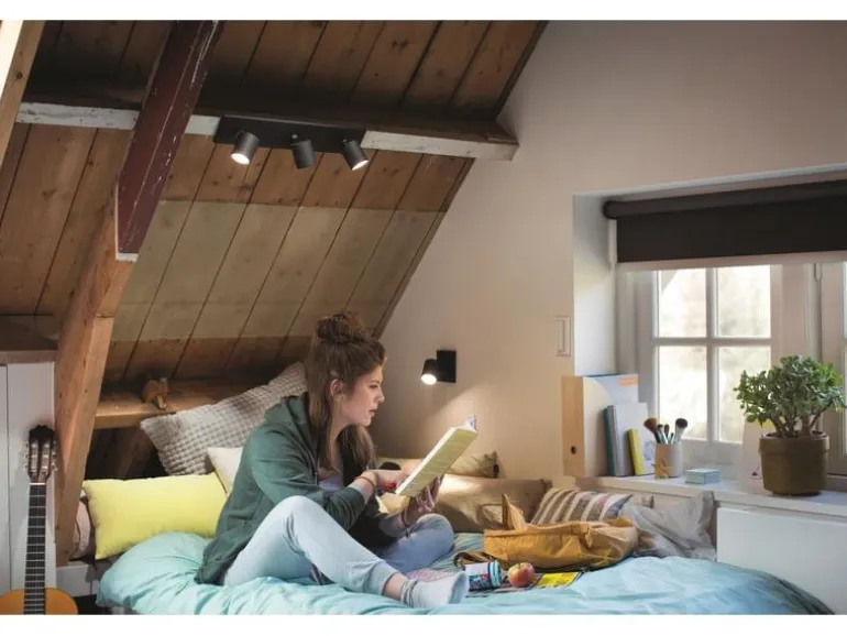 Philips Hue White Ambiance Runner 3er-Spot Schwarz
