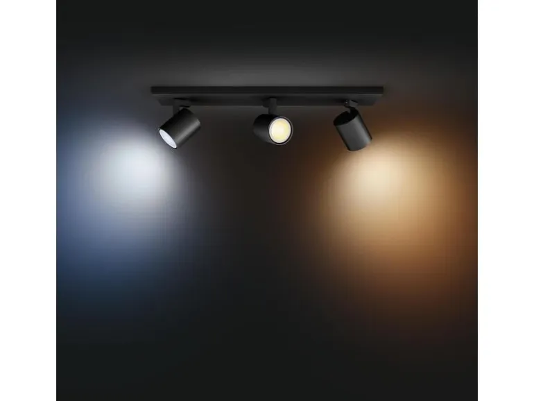 Philips Hue White Ambiance Runner 3er-Spot Schwarz