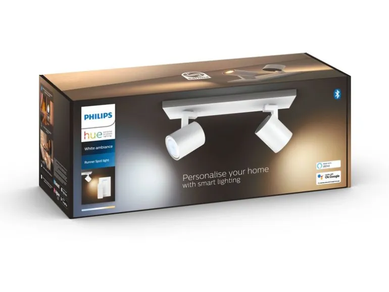Philips Hue White Ambiance Runner Doppelspot Weiss