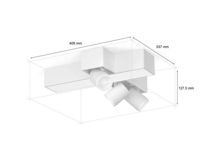 Philips Hue White & Col. Amb. Centris Cross 3er-Spot Weiss