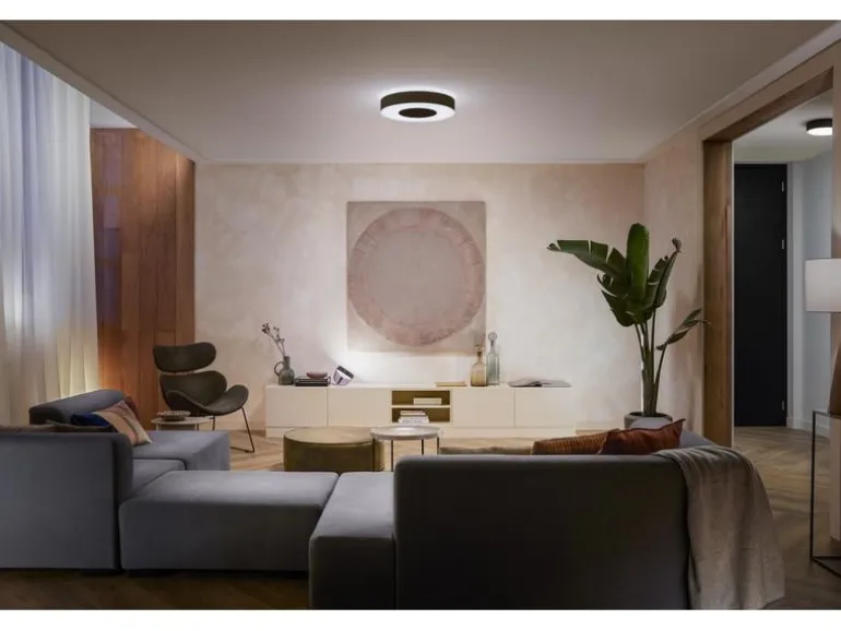 Philips Hue White & Col. Amb. Infuse Deckenleuchte L schwarz 3450 lm
