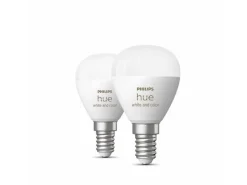 Philips Hue White & Color Ambiance E14 Luster Tropfen 2er Set 2 x 470 lm