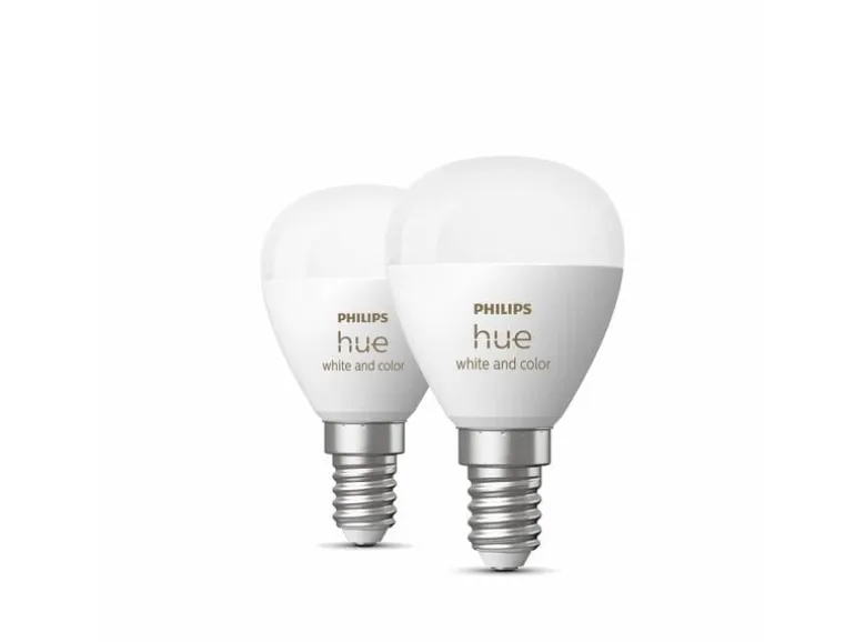 Philips Hue White & Color Ambiance E14 Luster Tropfen 2er Set 2 x 470 lm