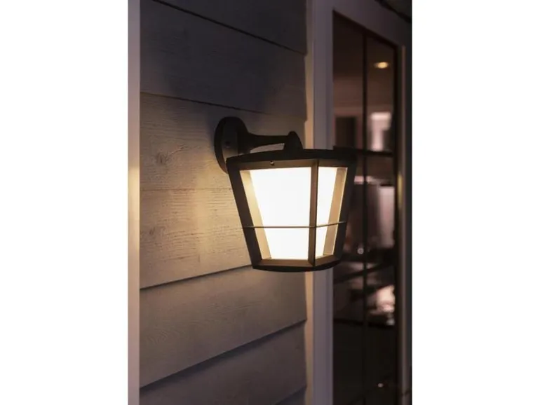 Philips Hue White & Color Ambiance Econic Outdoor Wandl. Hängend Schwarz