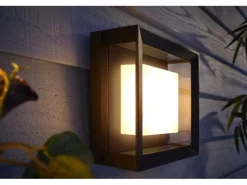 Philips Hue White & Color Ambiance Econic Outdoor Wandl. eckig Schwarz