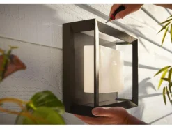 Philips Hue White & Color Ambiance Econic Outdoor Wandl. eckig Schwarz