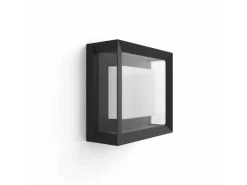 Philips Hue White & Color Ambiance Econic Outdoor Wandl. eckig Schwarz