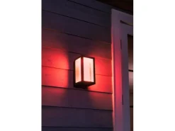 Philips Hue White & Color Ambiance Outdoor Impress Wandl. Schmal Schwarz