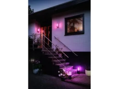 Philips Hue White & Color Ambiance Outdoor Impress Wandl. Schmal Schwarz