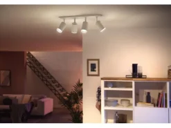 Philips Hue White & Color Ambiance Fugato 4er-Spot Weiss