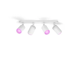 Philips Hue White & Color Ambiance Fugato 4er-Spot Weiss