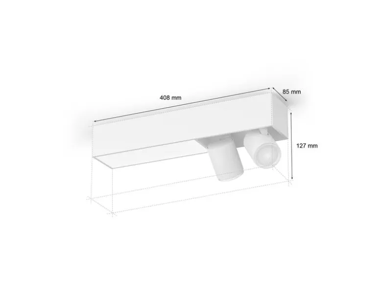Philips Hue White & Color Ambiance Centris 2-Deckenspot Weiss